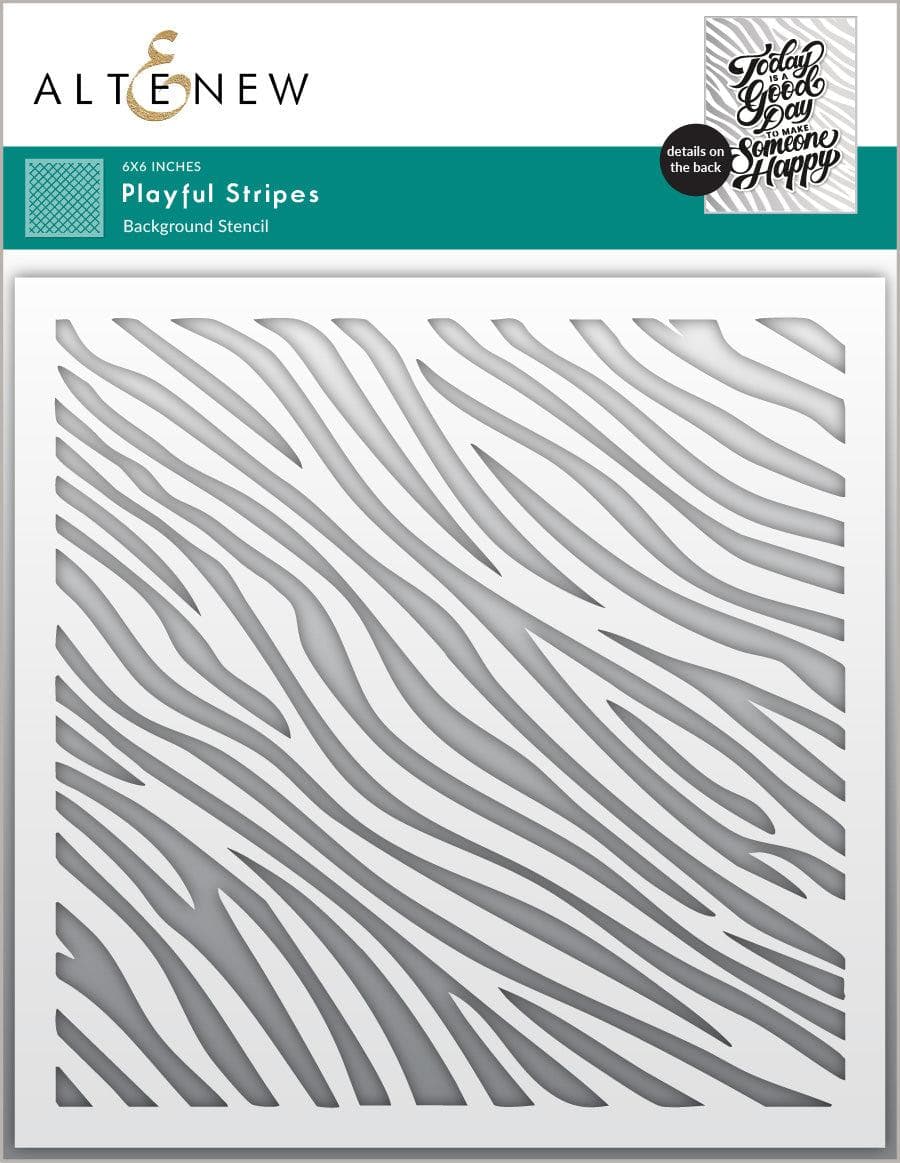 altenew-playful-stripes-schablone-zebra-6x6-hintergrund image 1