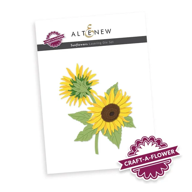 altenew-craft-a-flower-sunflowers-stanzen-layering-set image 1