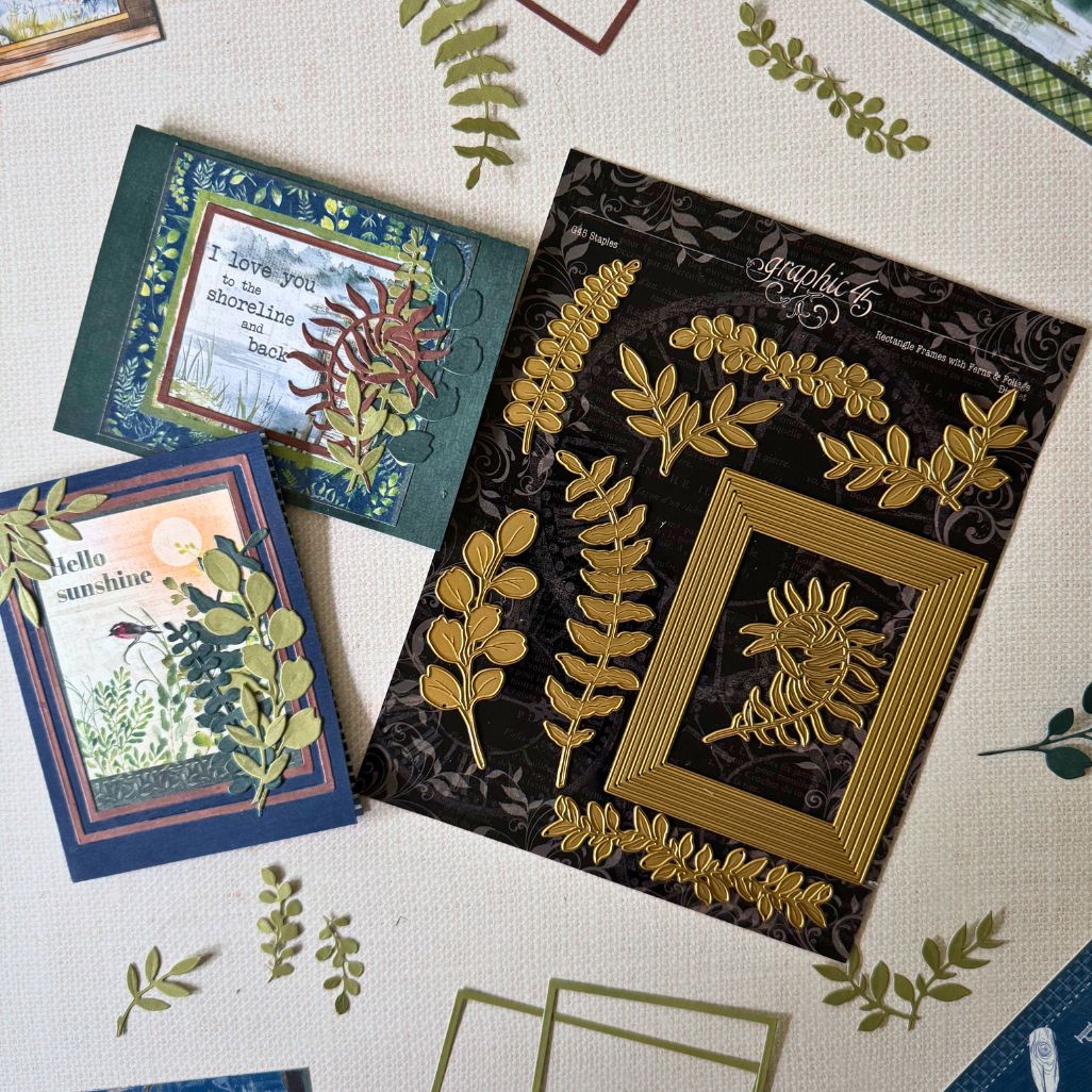 graphic-45-rectangle-frames-ferns-stanzformen-die-set image 5