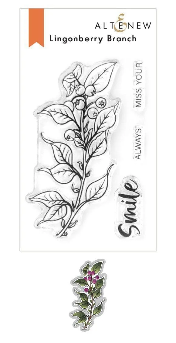 altenew-lingonberry-branch-stempelset-beeren-4-teilig image 1