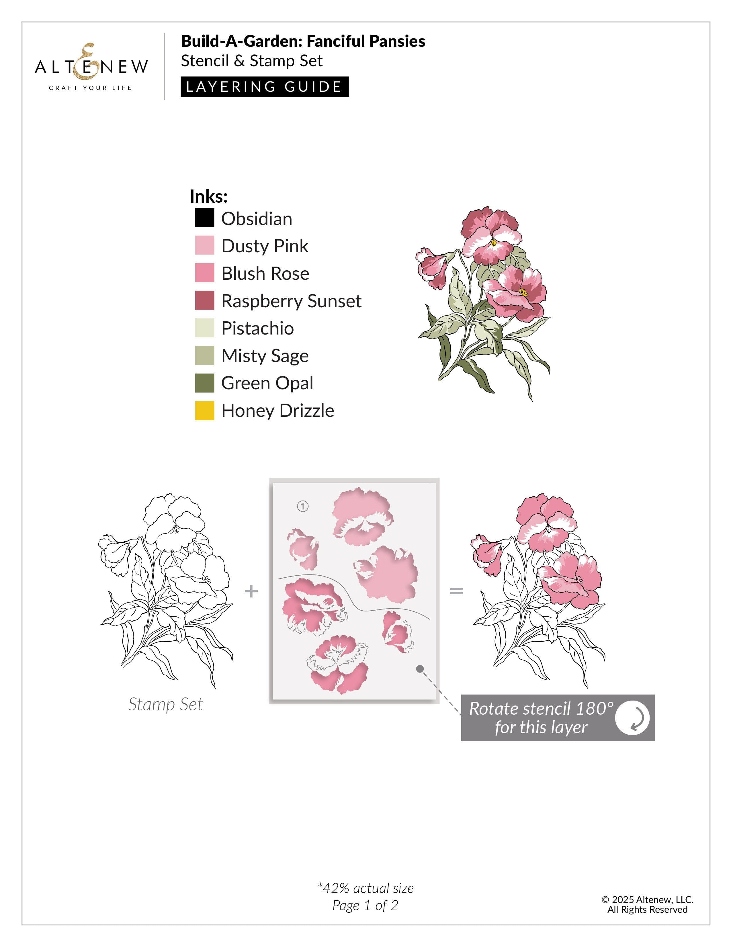 altenew-build-a-garden-fanciful-pansies-stempelset-blume image 3