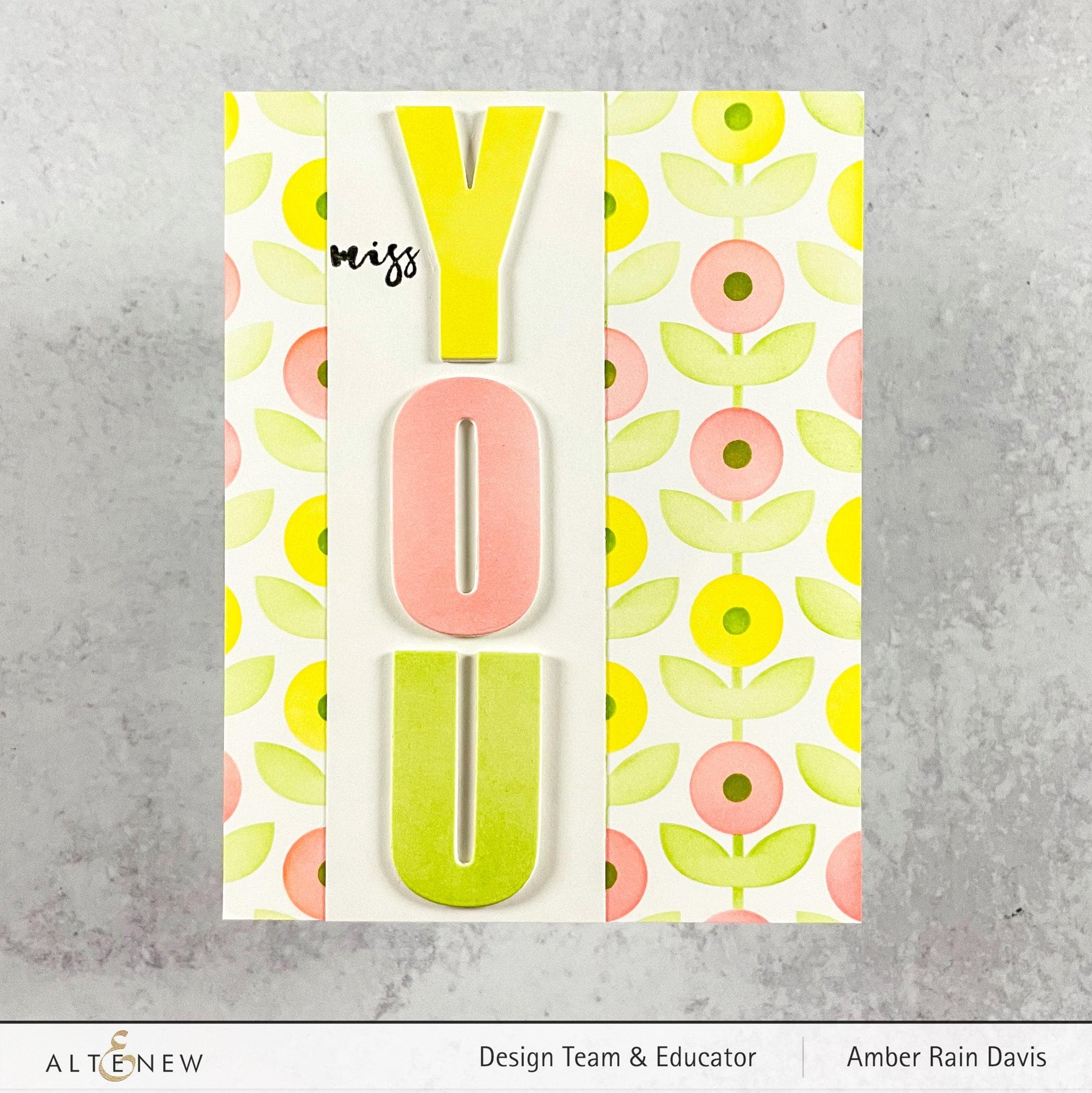 altenew-inky-bouquet-simple-coloring-schablone-floral image 7