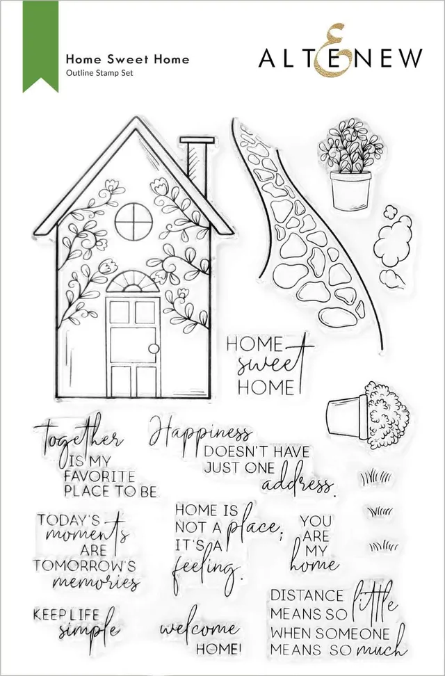 altenew-home-sweet-home-stempelset-haus-17-teilig-photopolymer image 1