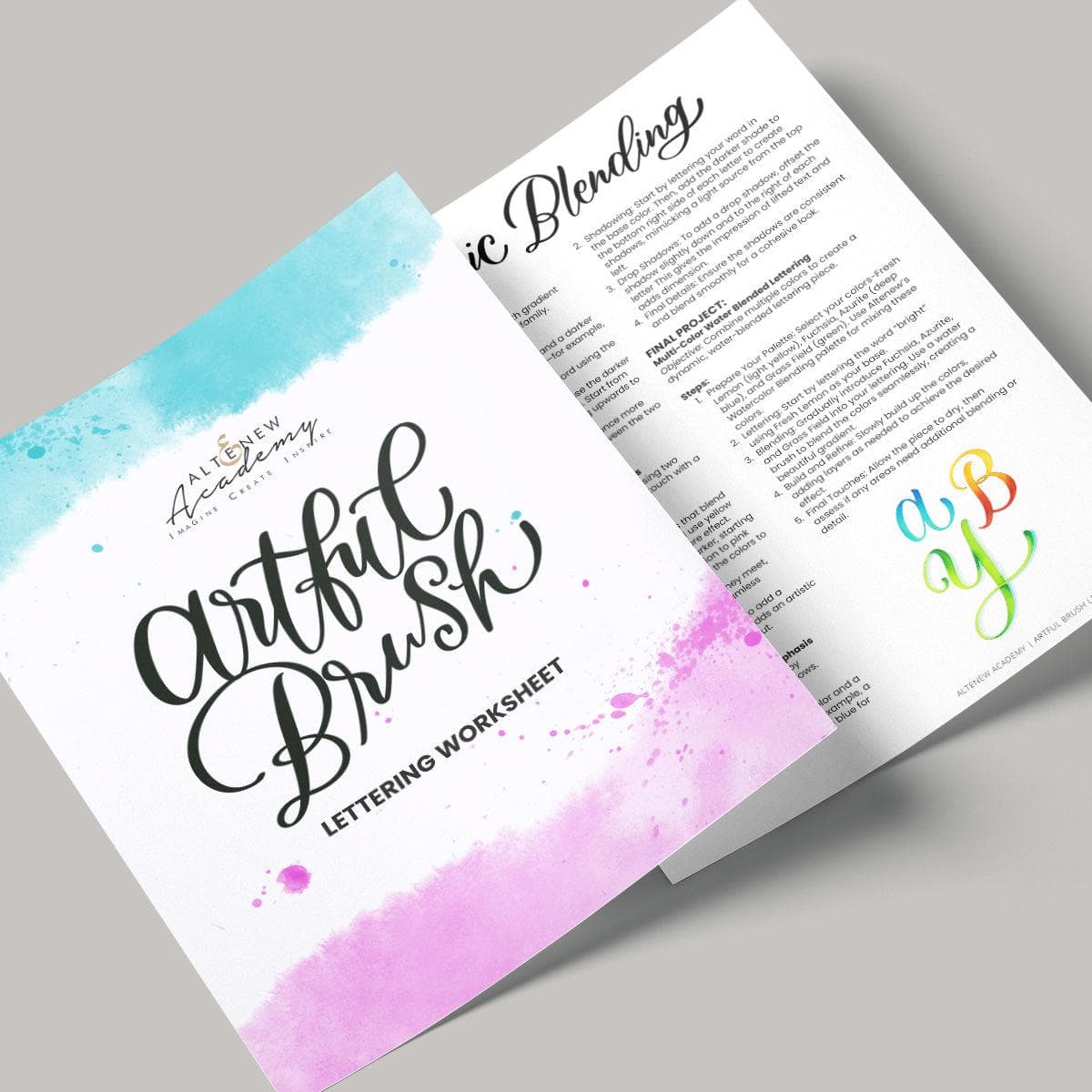 altenew-artful-brush-lettering-bungsbl-tter-digital-download image 4