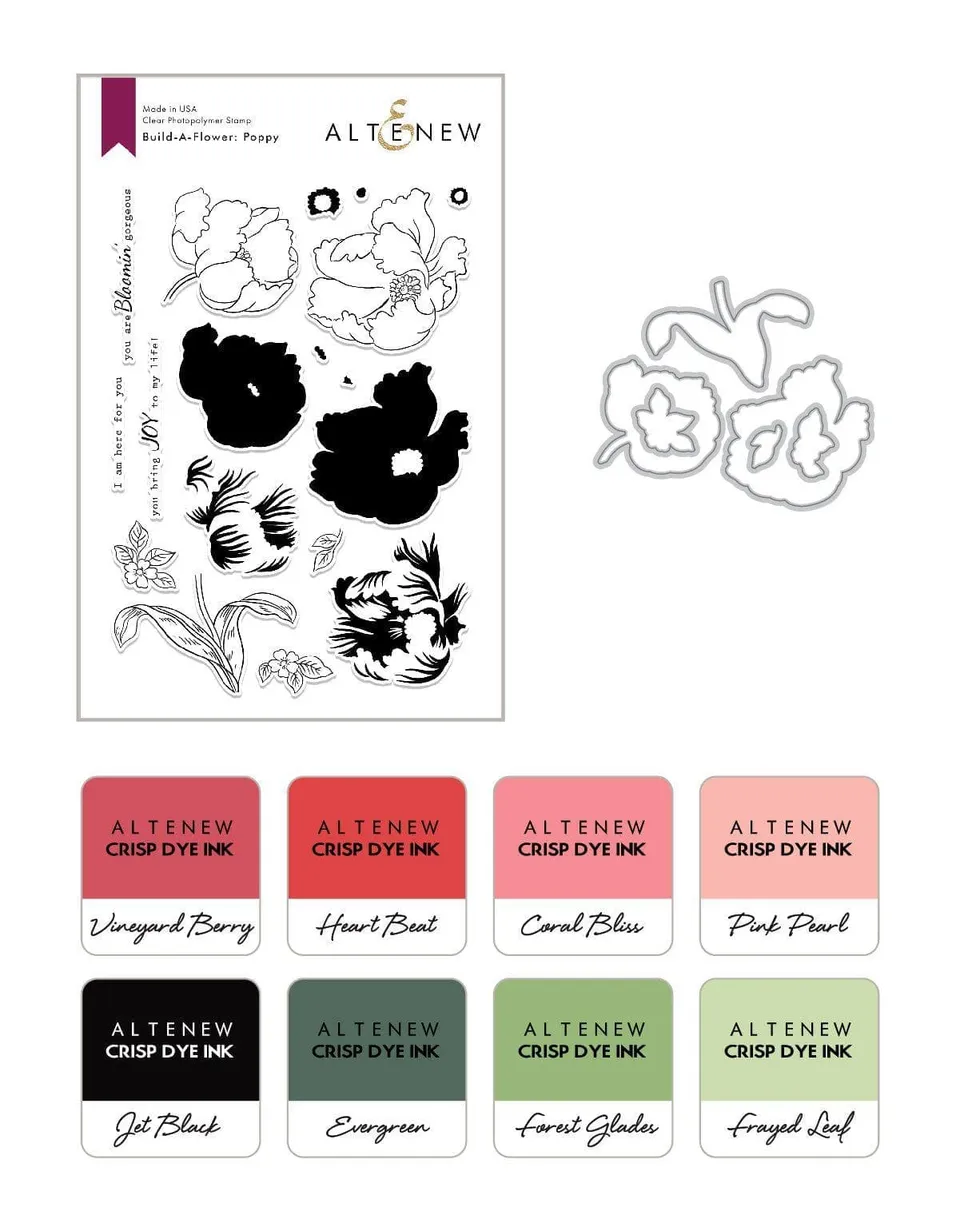 altenew-build-a-flower-poppy-stempel-ink-bundle-mohn image 1