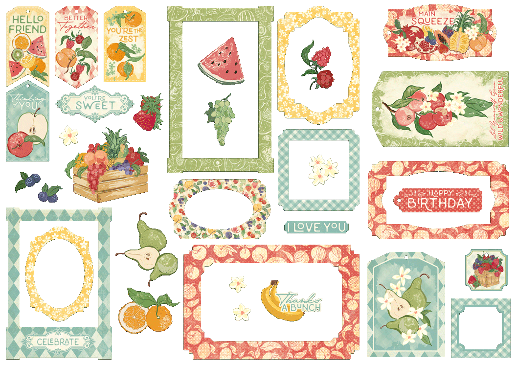 graphic-45-slice-of-life-chipboard-tags-frames-34-teile image 4