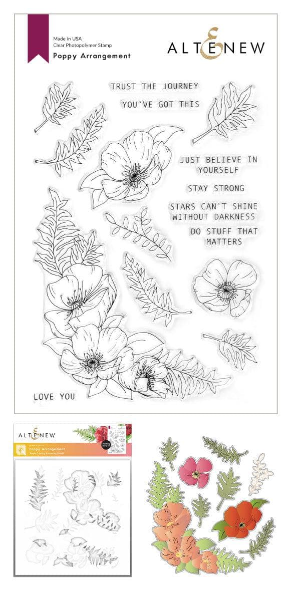 altenew-poppy-arrangement-bundle-stempel-stanzen-stencil-komplett image 1