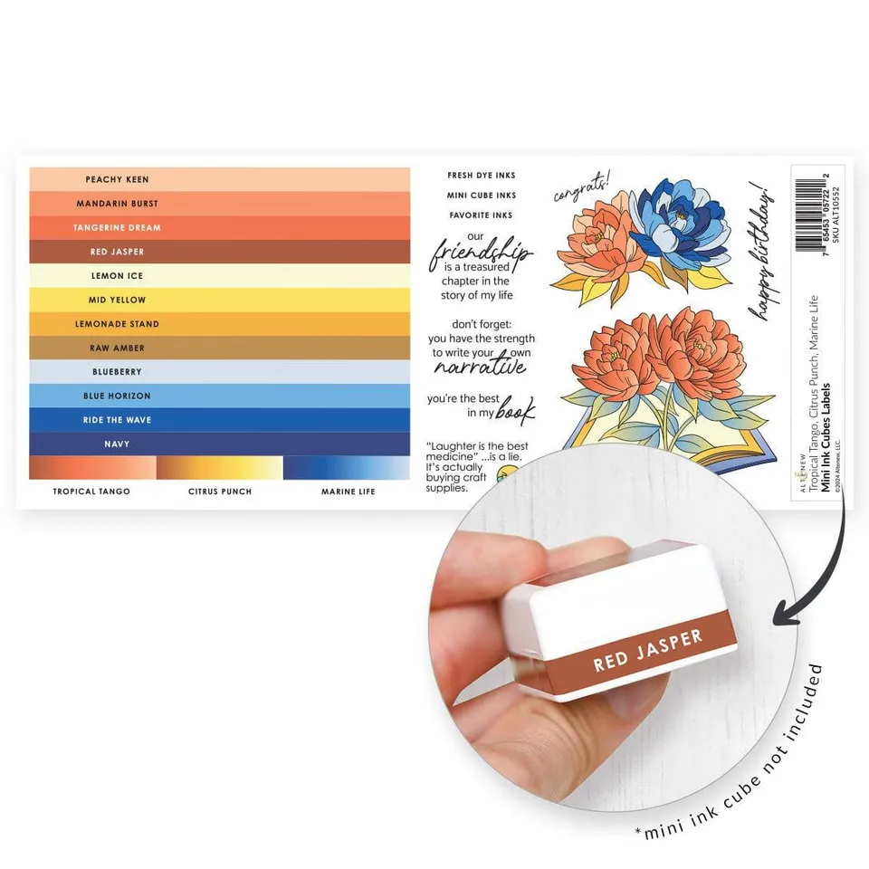 altenew-mini-ink-cubes-label-set-tropical-tango-etiketten image 1