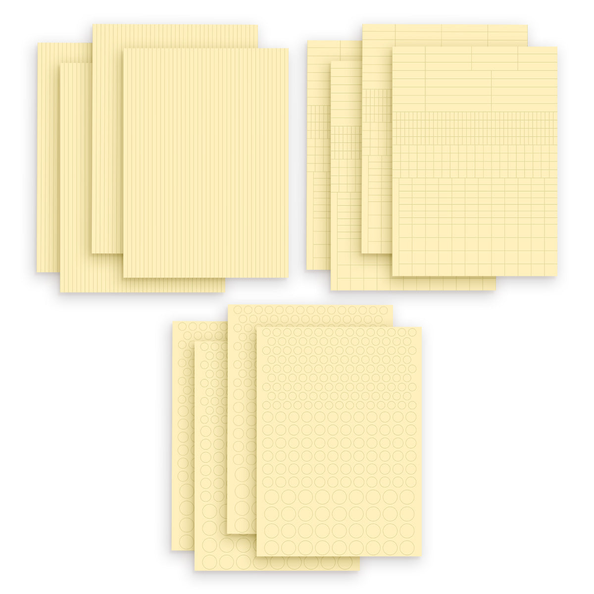 altenew-multi-shape-schaum-klebepads-bundle-streifen-punkte image 1