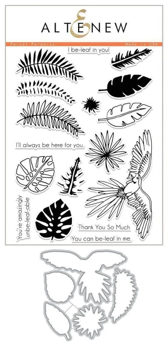 altenew-parrot-paradise-stempel-stanzen-bundle-tropen-17tlg image 1