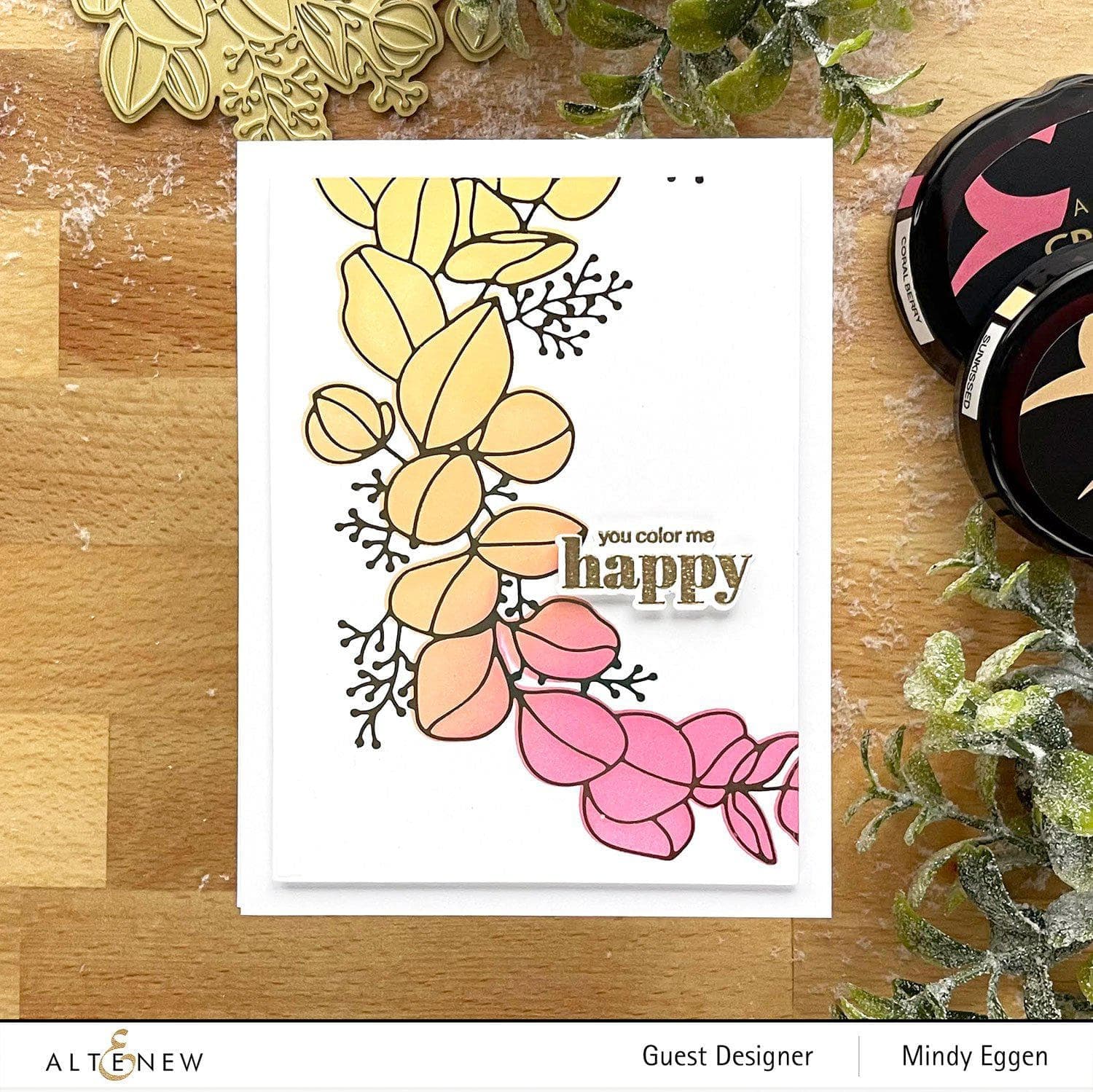 altenew-eucalyptus-wreath-hot-foil-plate-kranz-folie image 2