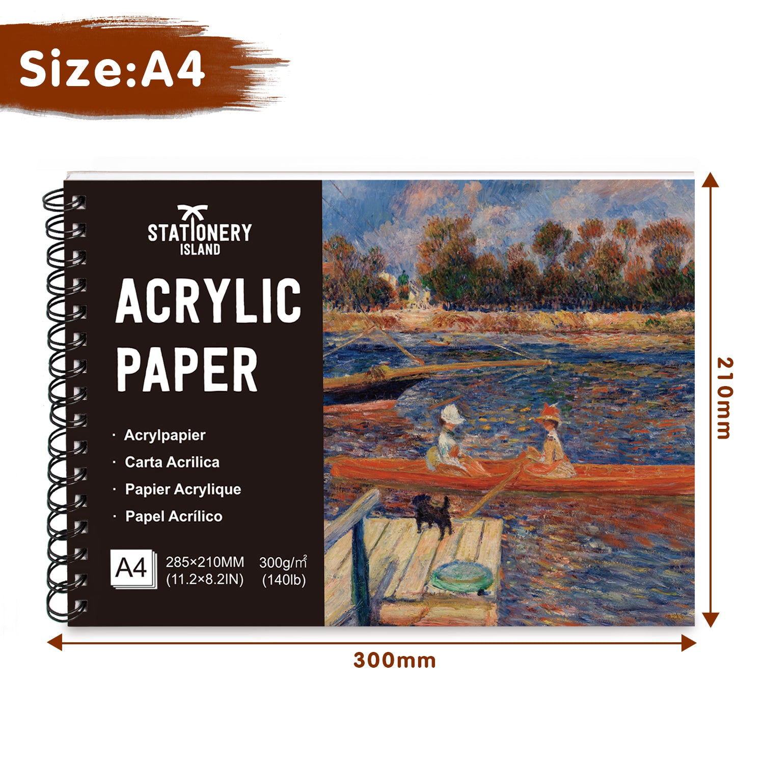 stationery-island-acryl-papier-a4-300g-20-blatt-malpapier image 4