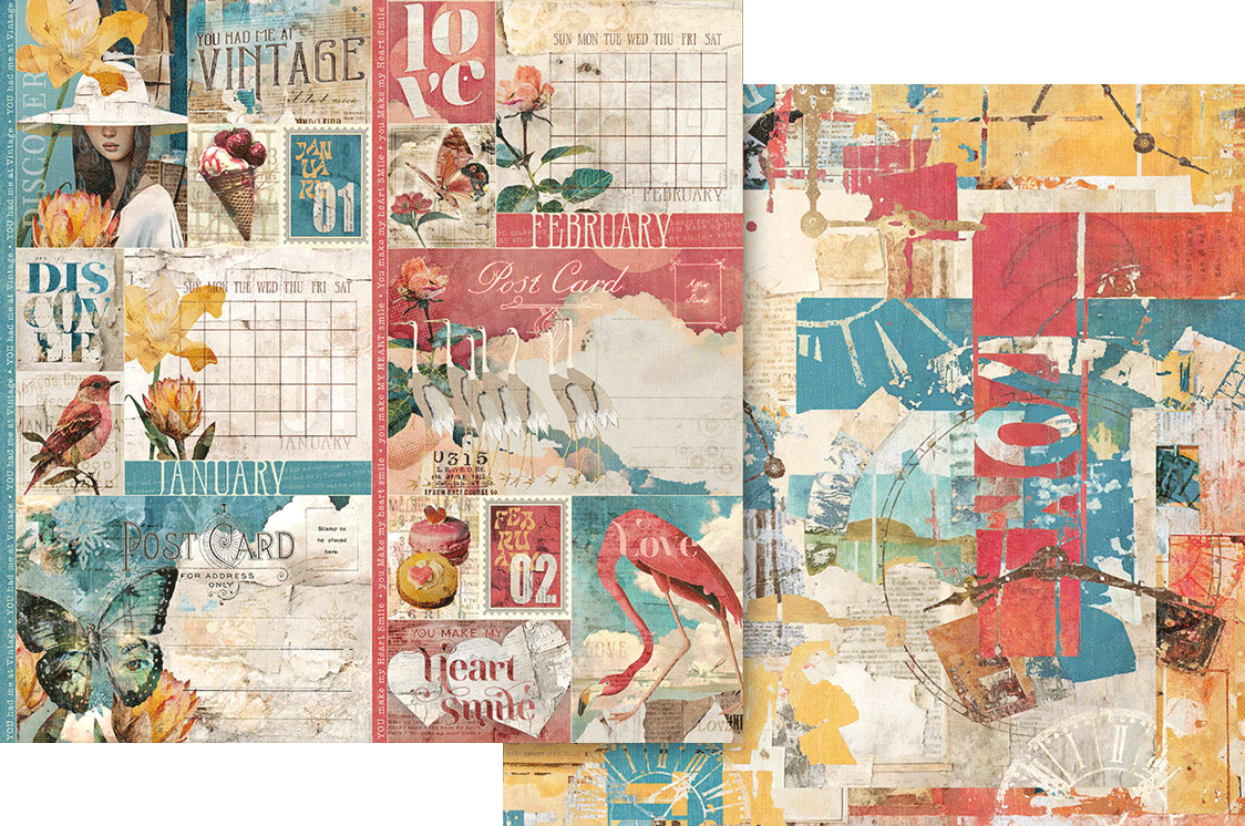 graphic-45-journaling-through-time-papier-8x8-24-bogen image 2
