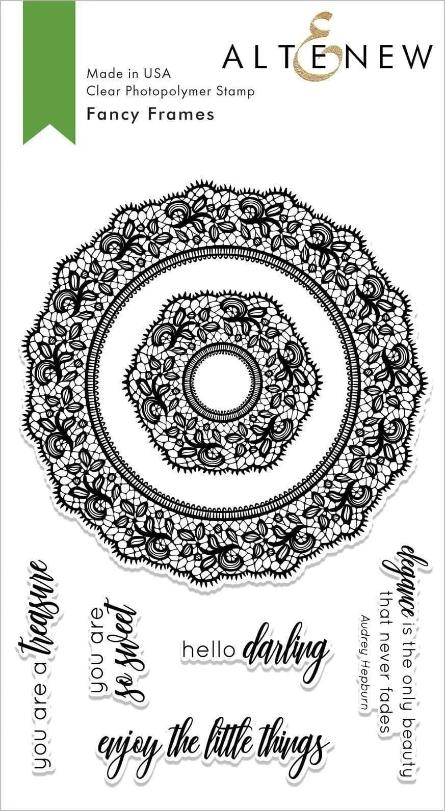 altenew-fancy-frames-stempelset-4x6-vintage-7-stempel image 1