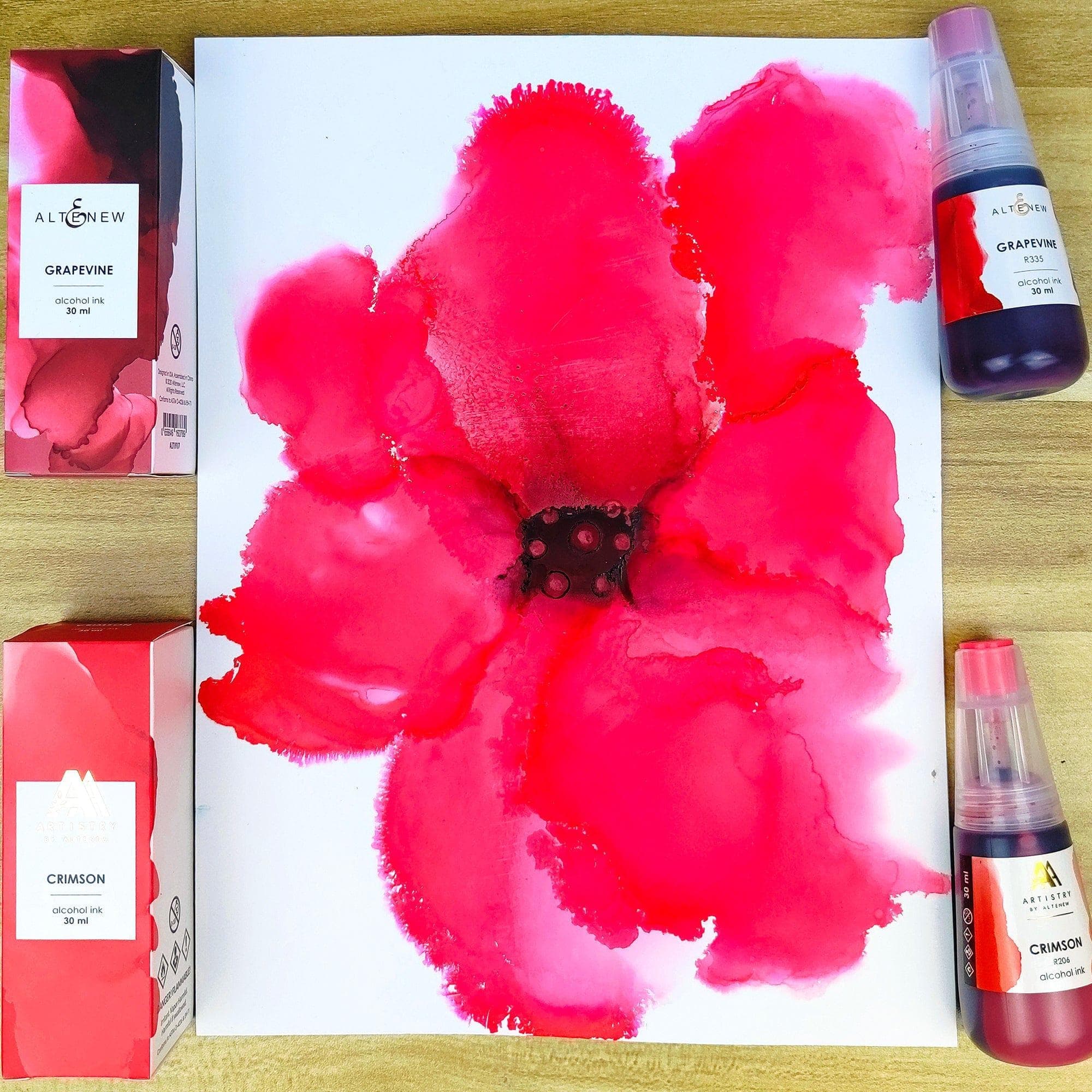 altenew-red-cosmos-alcohol-ink-bundle-4x30ml-rot-rosa image 5