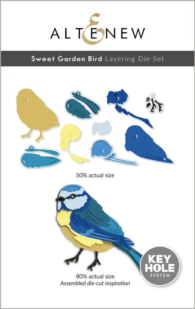 altenew-sweet-garden-bird-stanzschablonen-set-vogel-blaumeise image 1