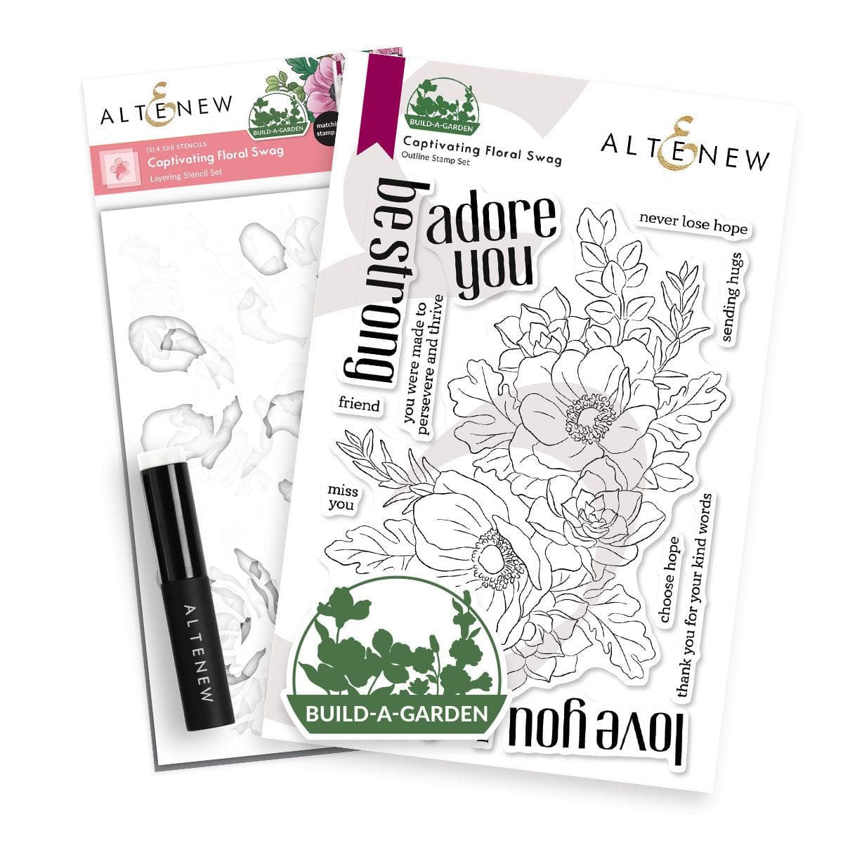 altenew-build-a-garden-captivating-floral-swag-stempelset image 1