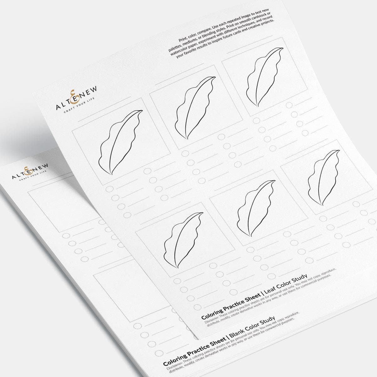 altenew-coloring-practice-sheets-vol-1-printable-6-seiten image 3