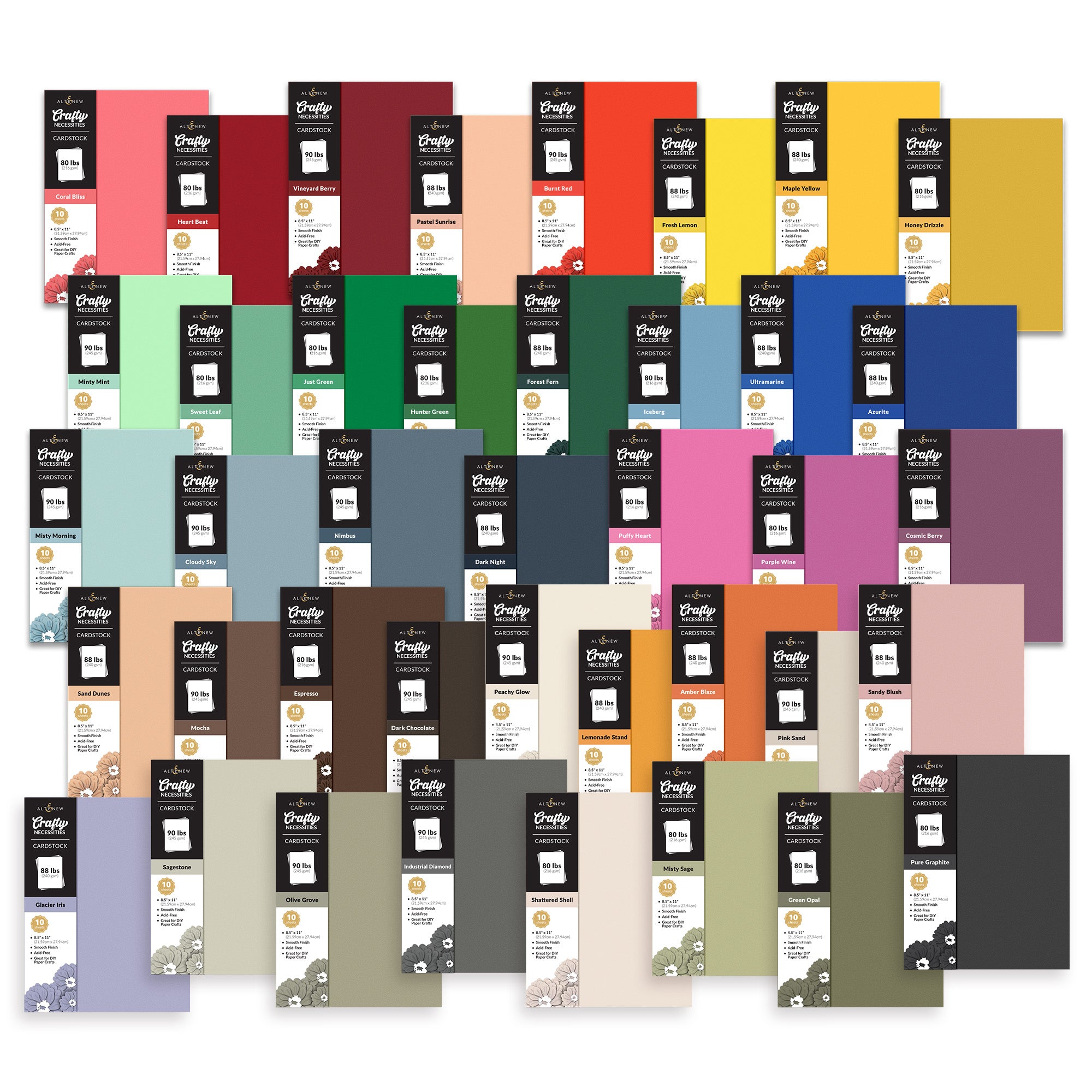 altenew-brilliant-blends-cardstock-bundle-30-farben-set image 1