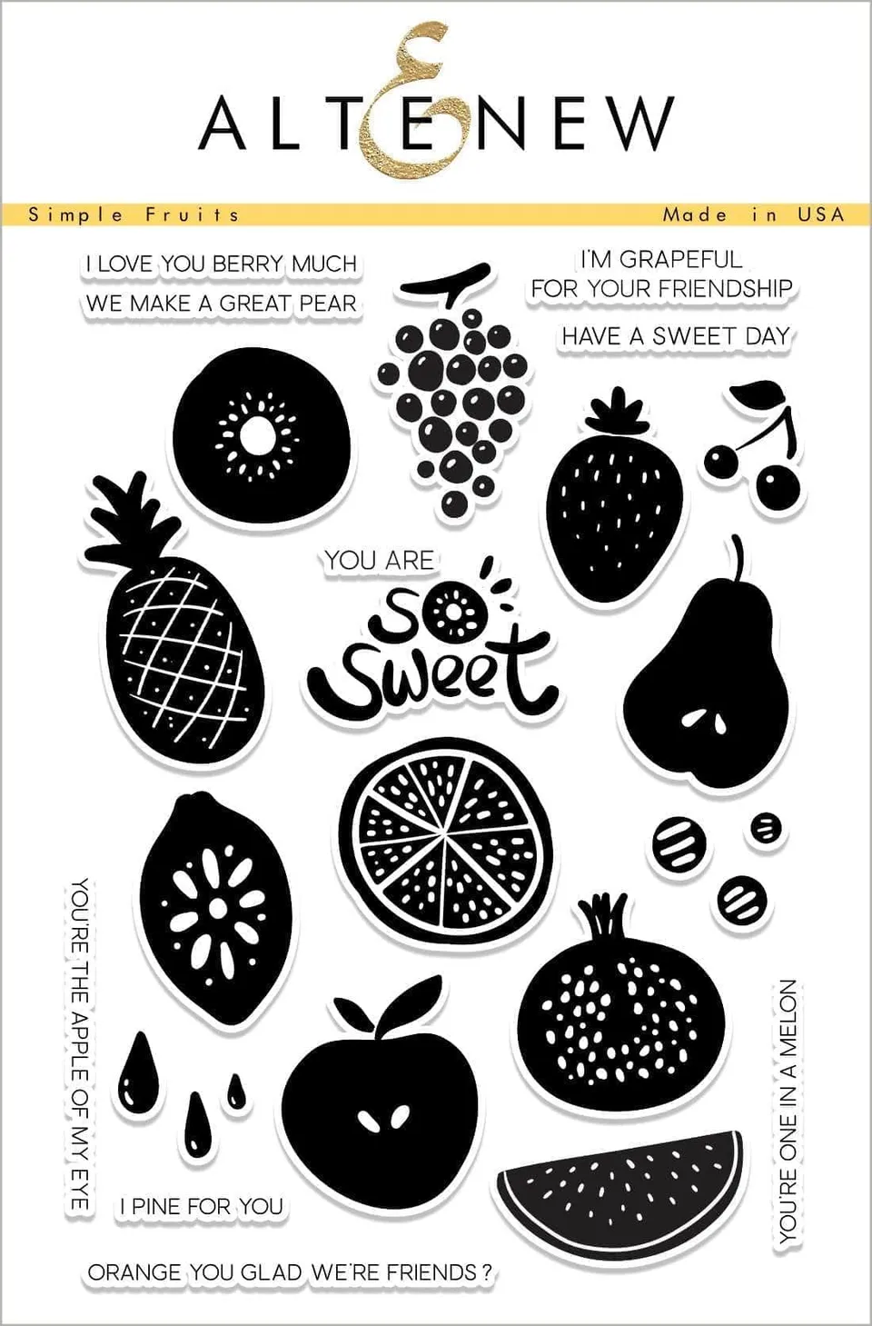 altenew-simple-fruits-stamp-set-clear-stamps-obst image 1