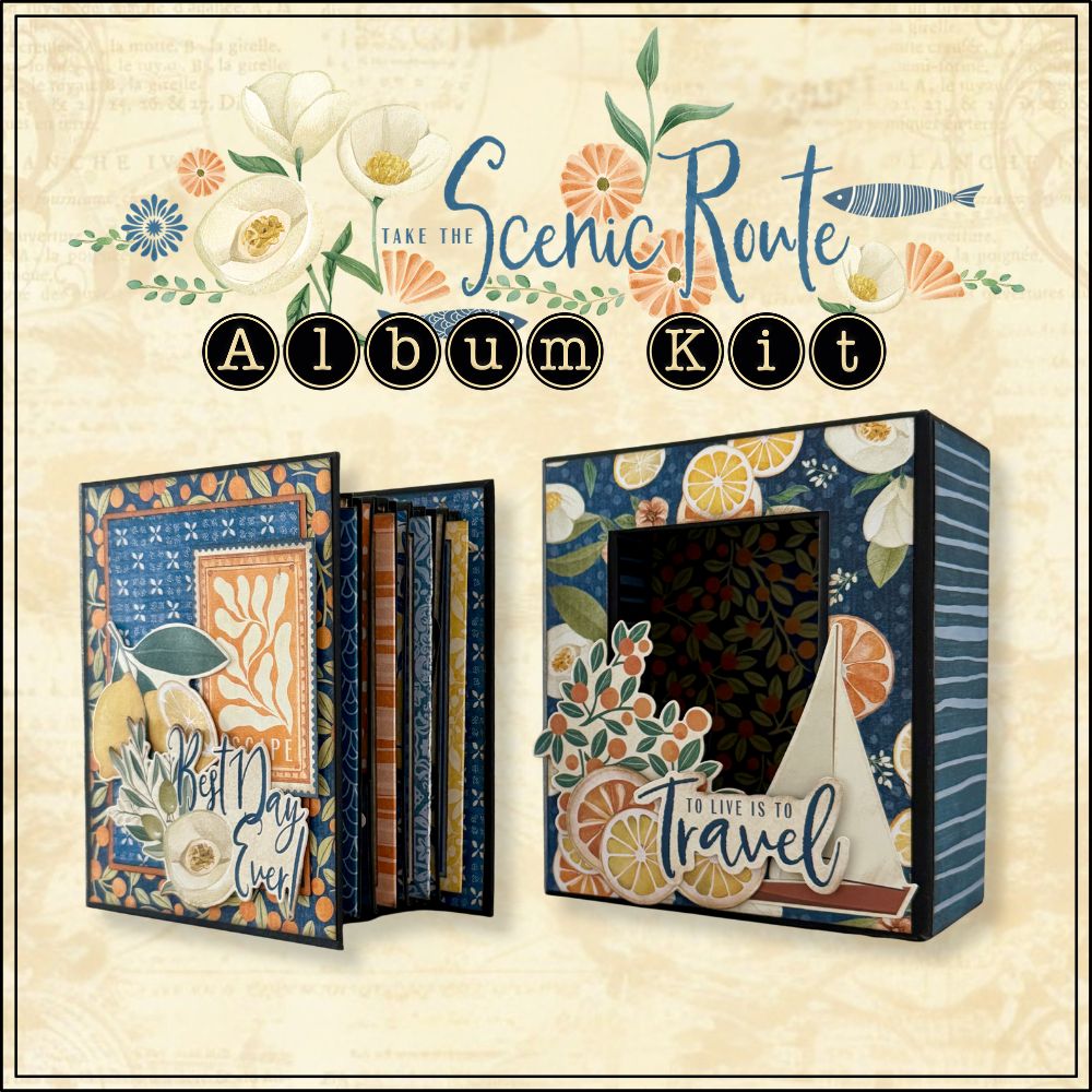 graphic-45-scenic-route-album-kit-mit-box-reisealbum image 1
