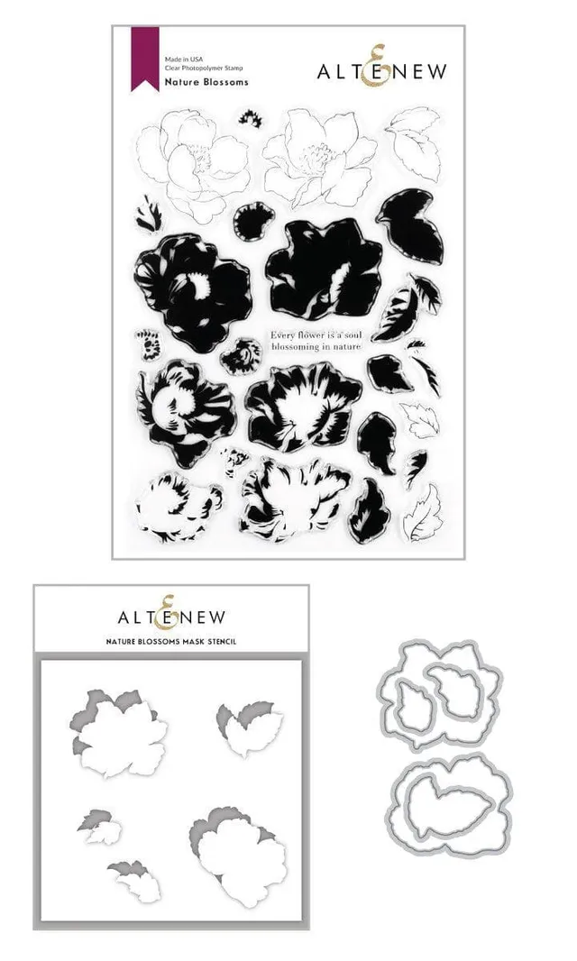 altenew-nature-blossoms-complete-bundle-stempel-stanzen-blumen image 1