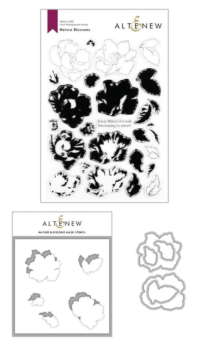 altenew-nature-blossoms-complete-bundle-stempel-stanzen-blumen image 1