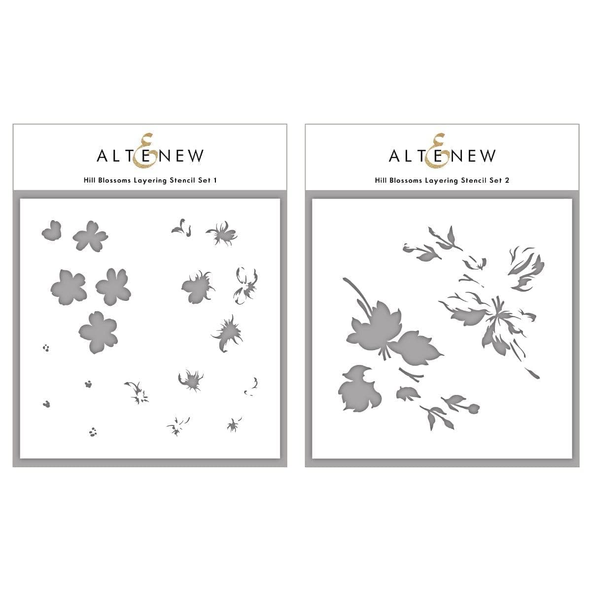 altenew-hill-blossoms-layering-stencil-blumen-2-in-1 image 1
