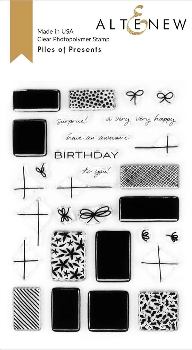 altenew-piles-of-presents-stempelset-4x6-geburtstag-29tlg image 1