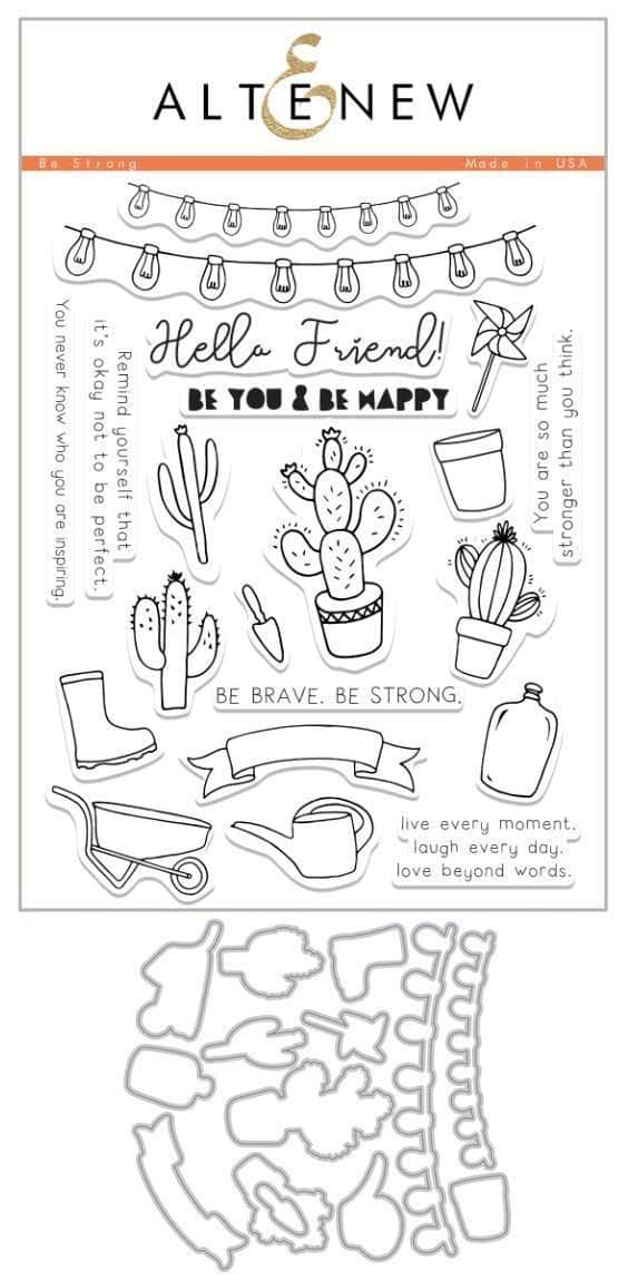 altenew-be-strong-stempel-stanzen-bundle-kaktus-set image 1