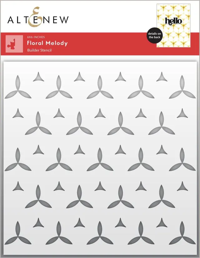 altenew-floral-melody-builder-stencil-schablone-15x15cm image 1