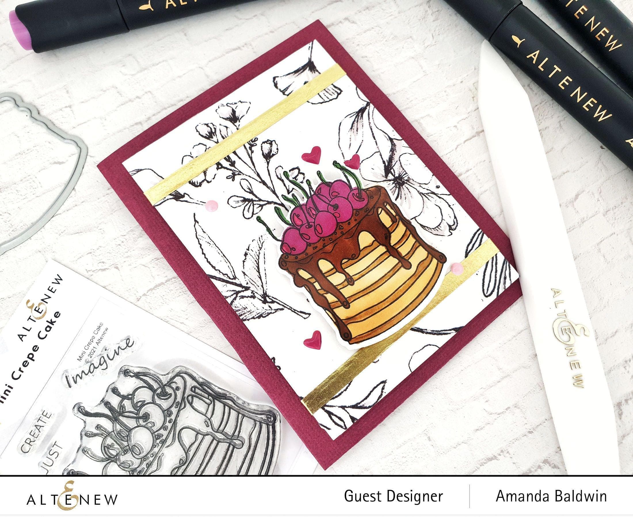 altenew-stamps-mini-crepe-cake-stempelset-kirschen-2x3 image 2