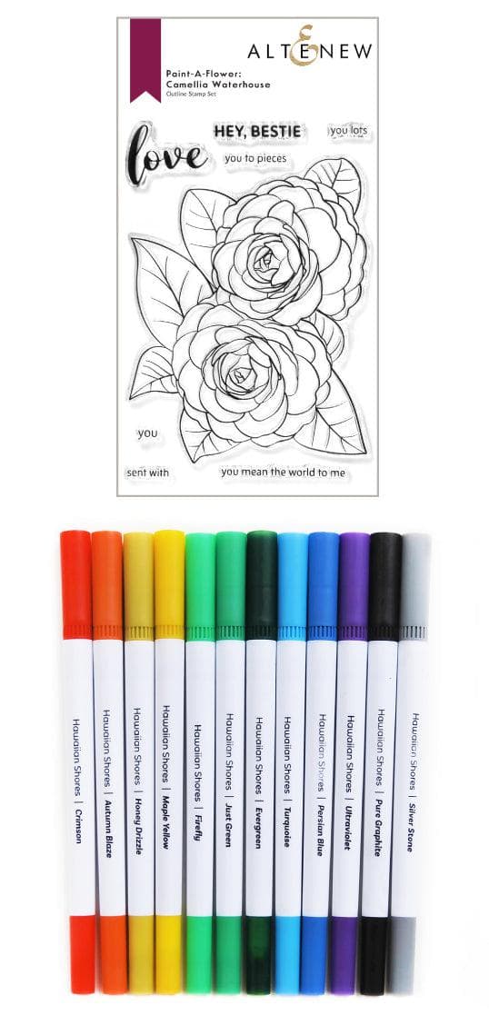altenew-paint-a-flower-camellia-stempel-hawaiian-shores-marker image 1