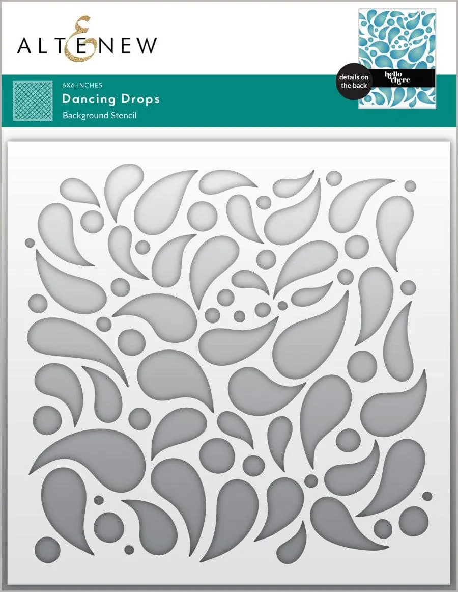 altenew-dancing-drops-stencil-6x6-hintergrund-3-teilig image 1