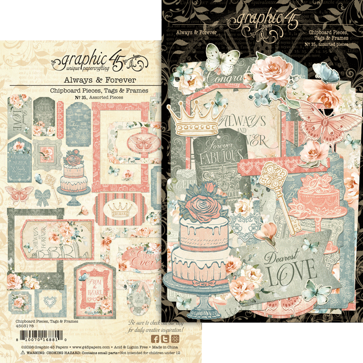 graphic-45-always-forever-album-kit-vintage-rose-hochzeit image 7