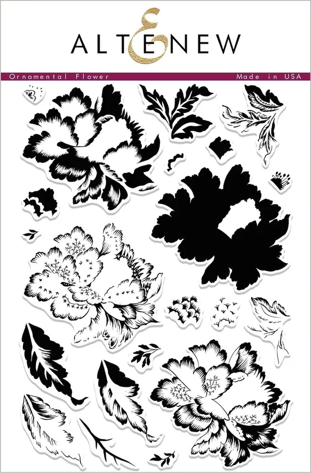altenew-stamps-ornamental-flower-stempelset-layering-floral image 1