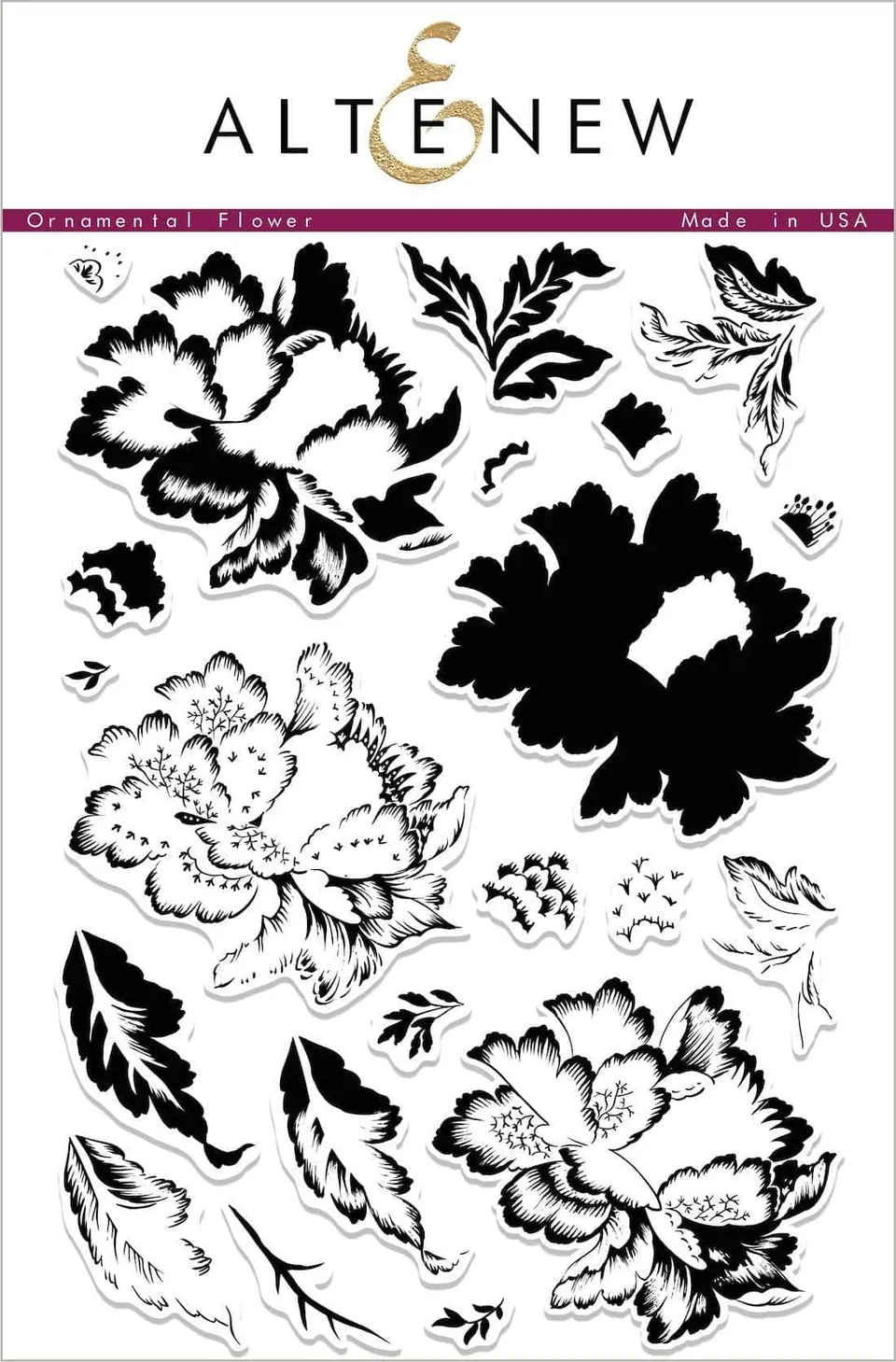 altenew-stamps-ornamental-flower-stempelset-layering-floral image 1