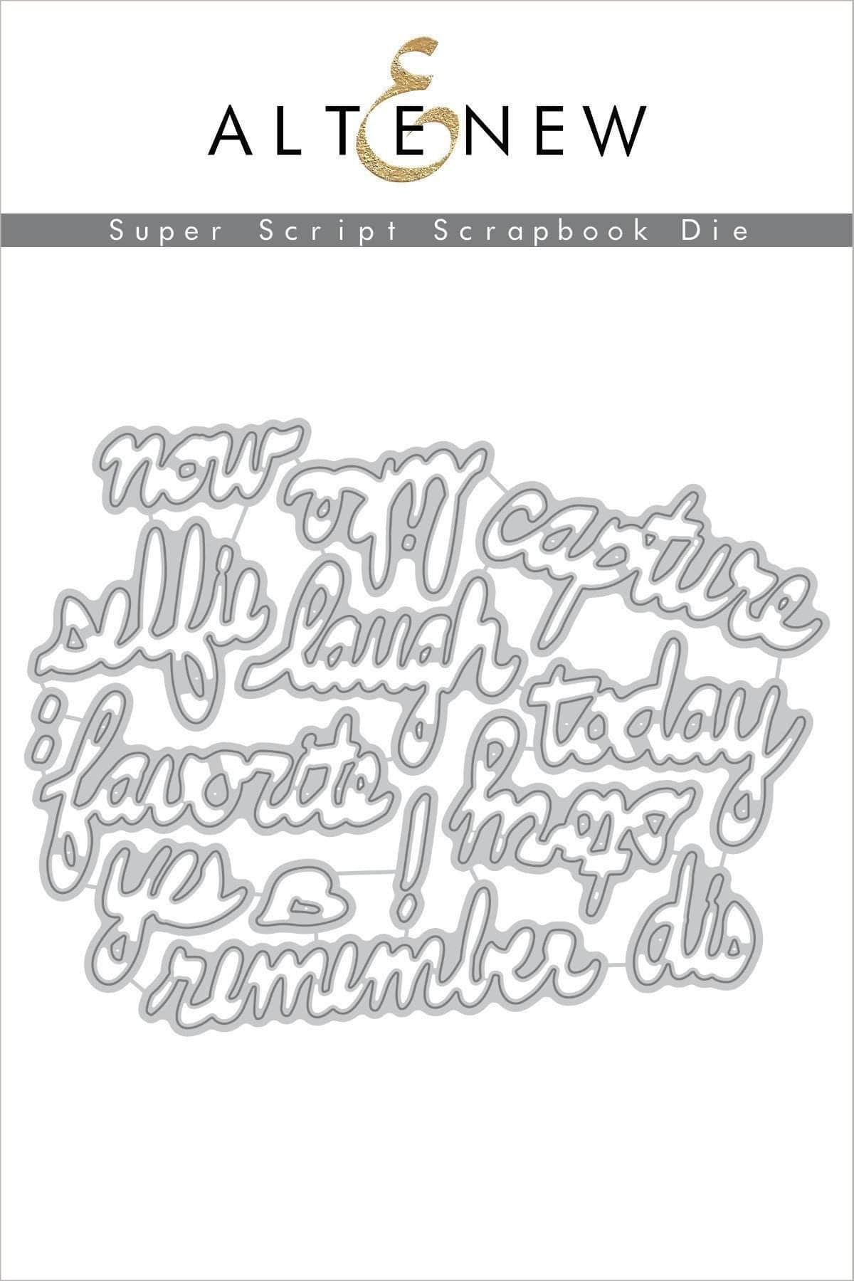 altenew-super-script-scrapbook-stanzen-set-15-tlg image 1