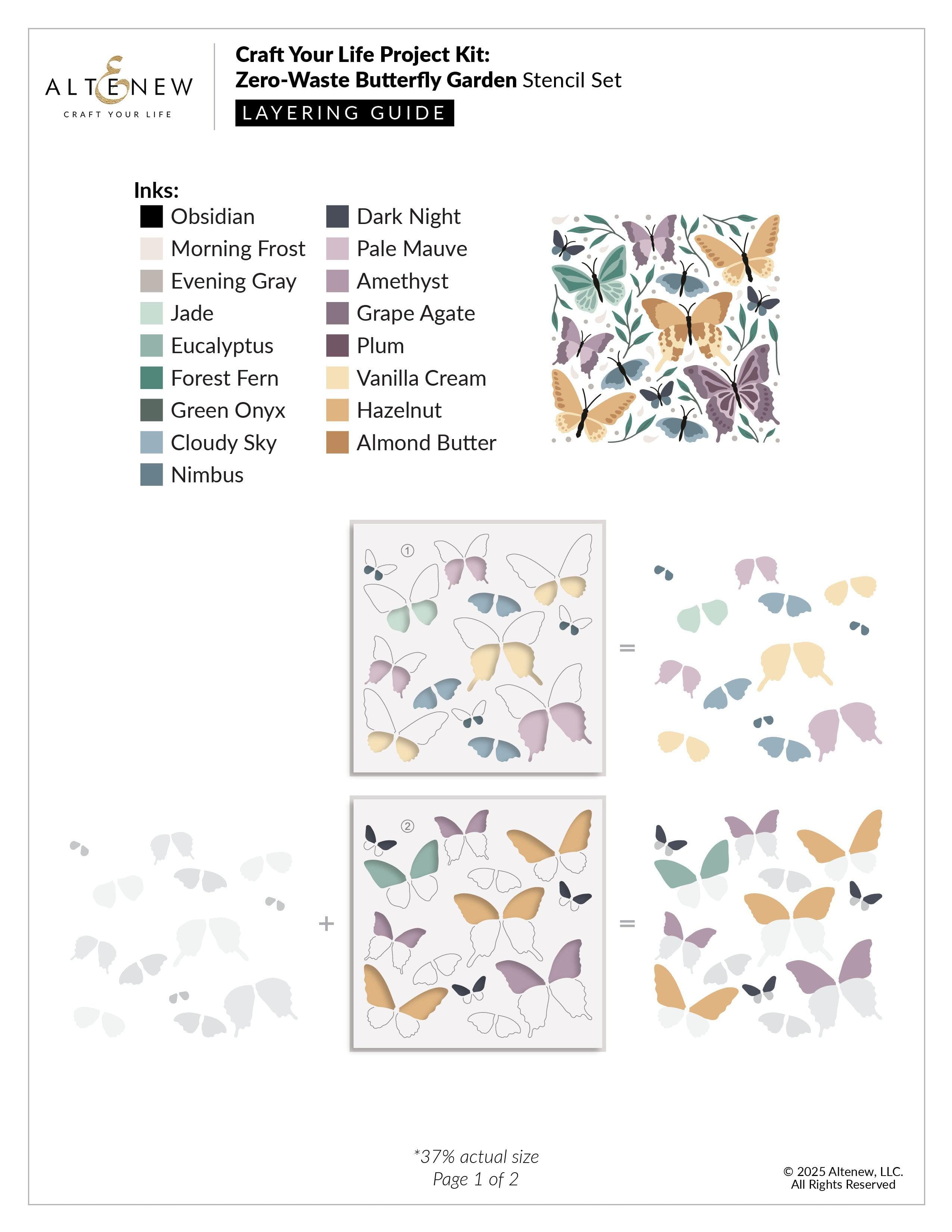 altenew-craft-your-life-butterfly-garden-project-kit-schmetterling image 3