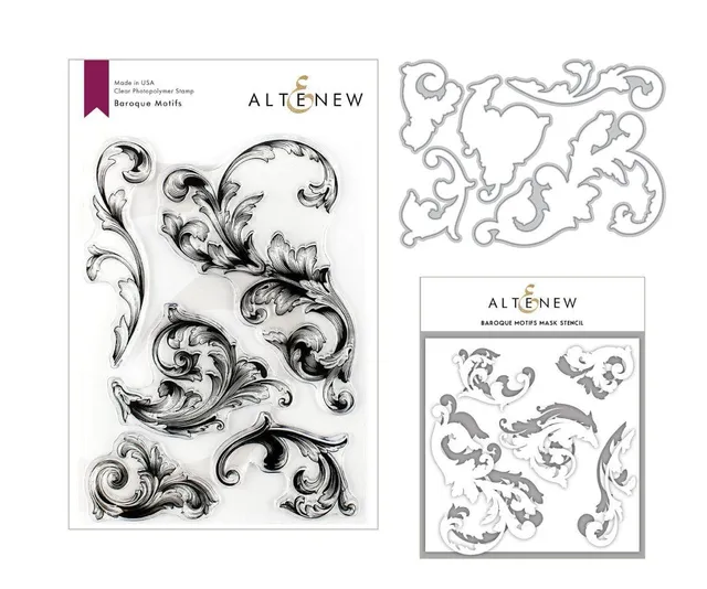 altenew-baroque-motifs-bundle-stempel-stanze-maskenschablone image 1