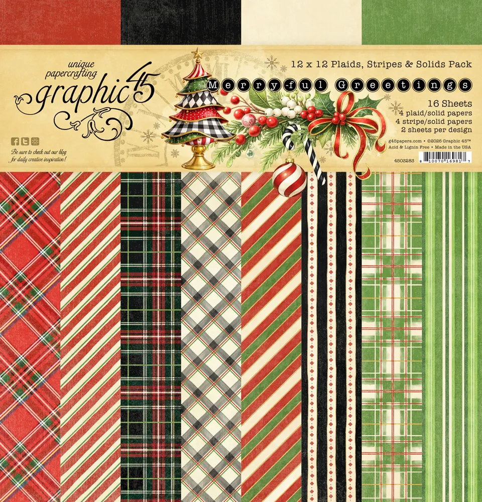 graphic-45-merry-ful-greetings-12x12-plaids-stripes-weihnachten image 1