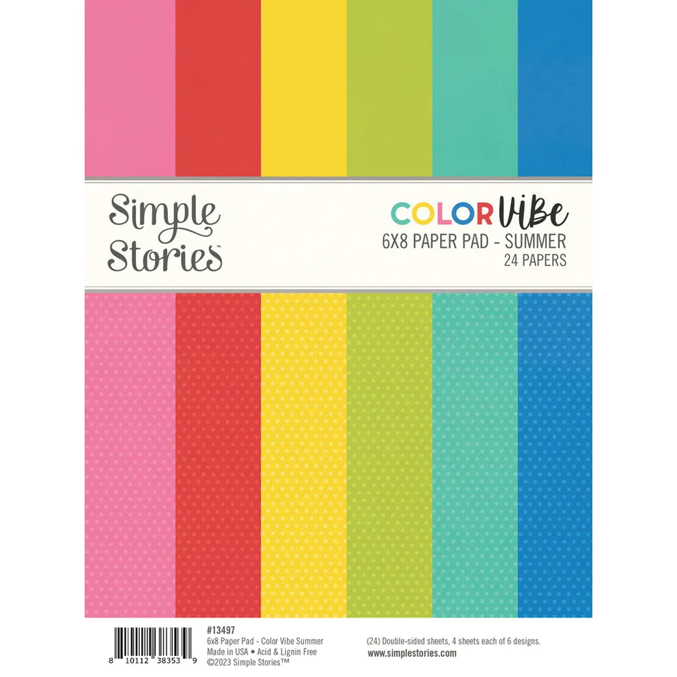 simple-stories-color-vibe-summer-papierblock-6x8-24-blatt image 1
