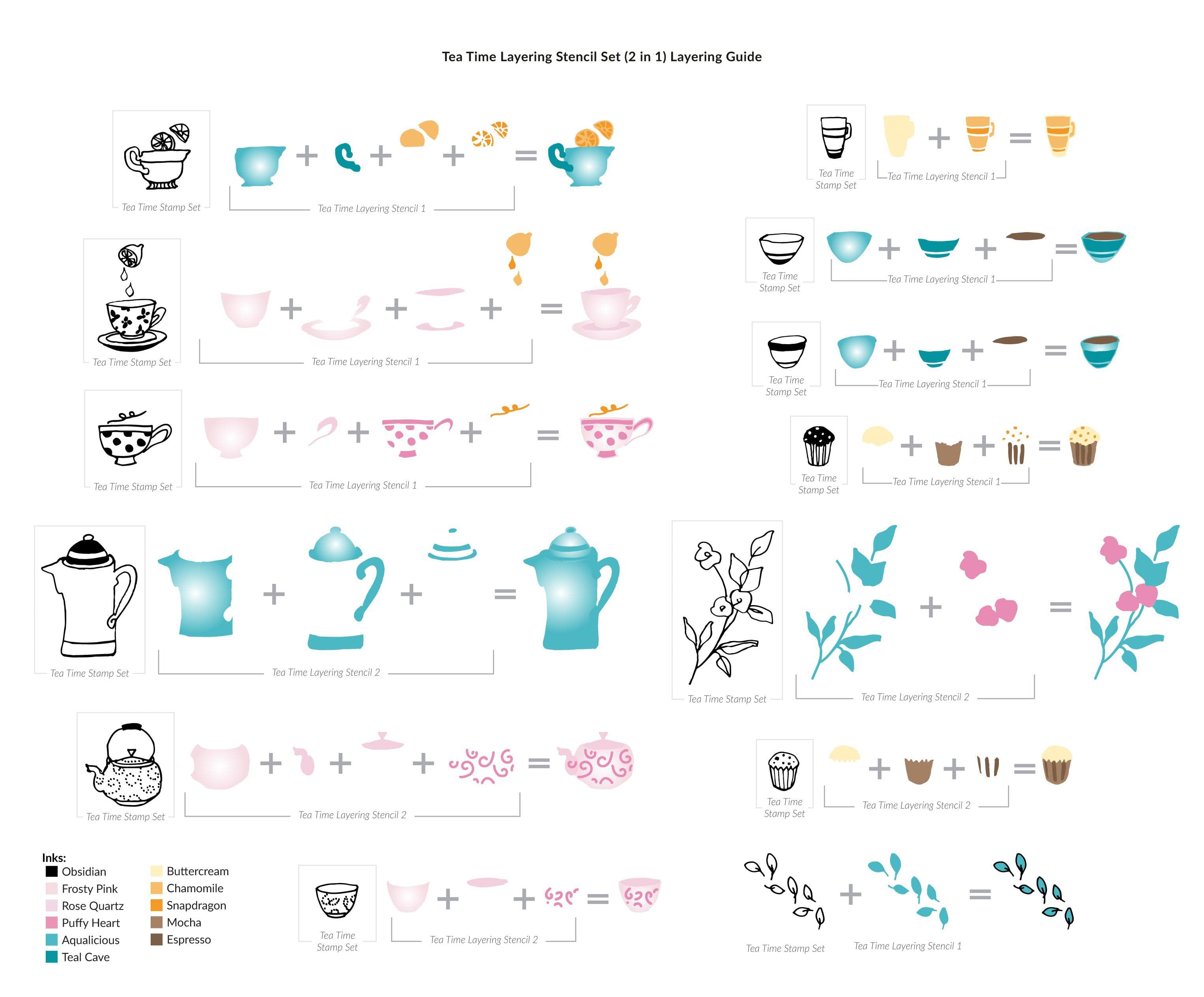 altenew-tea-time-stempel-stanzen-schablonen-bundle-6x8 image 4