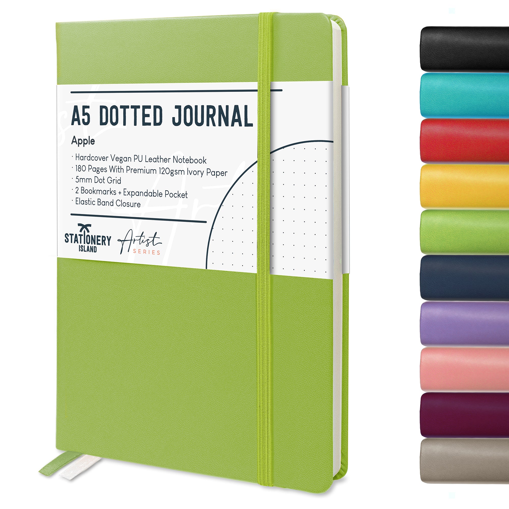 stationery-island-journal-bullet-journal-a5-dotted-schwarz-180-s image 2