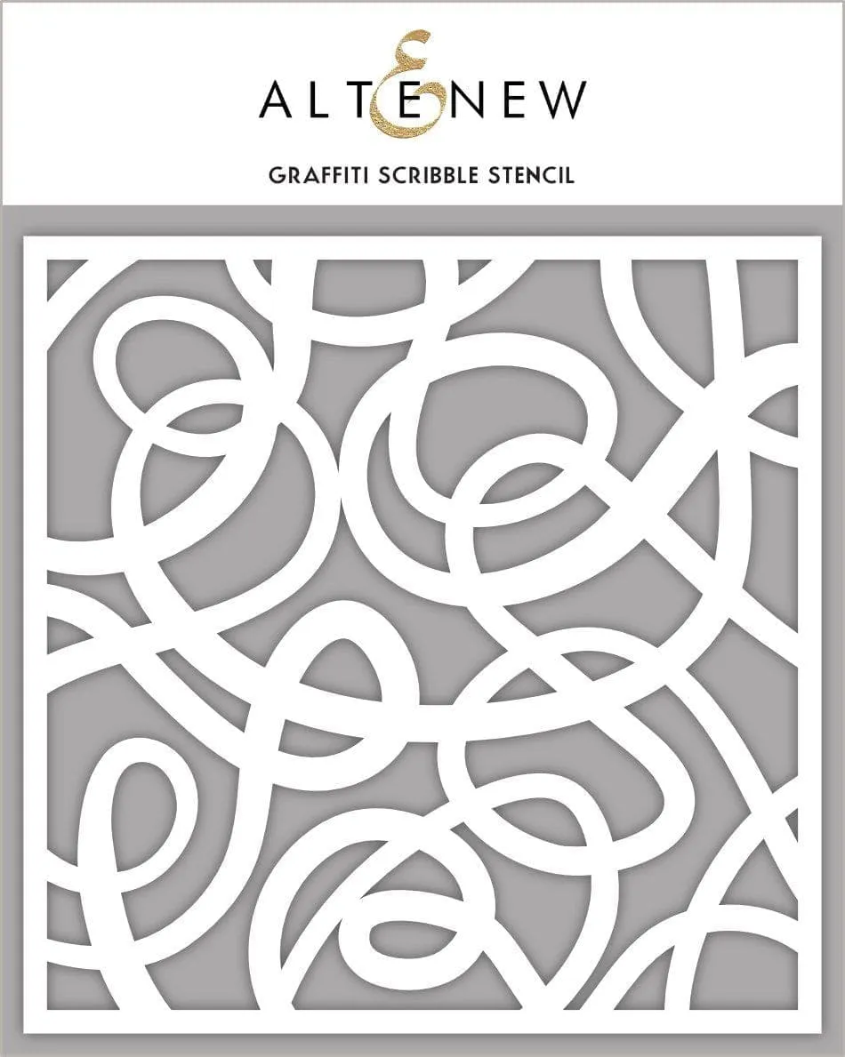 altenew-graffiti-scribble-schablone-15x15-cm-hintergrund image 1