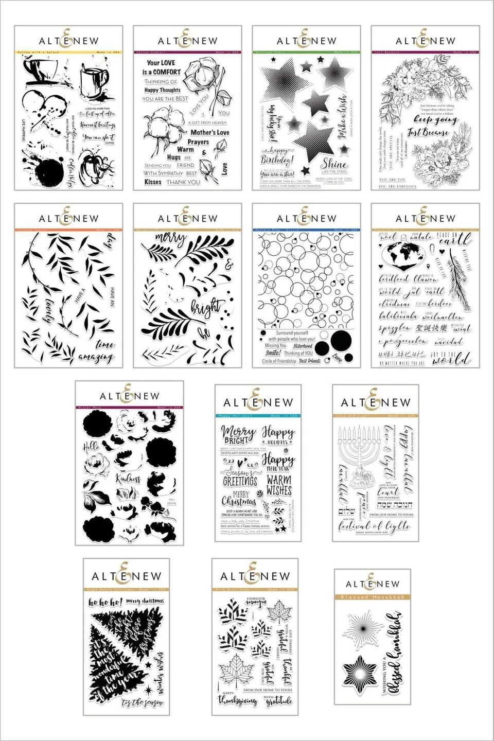 altenew-tis-the-season-stempel-bundle-weihnachten-14-teilig image 1