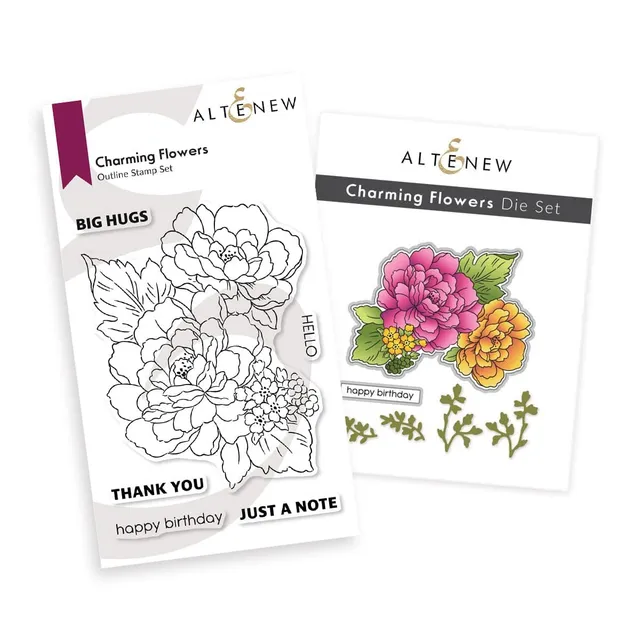 altenew-charming-flowers-stempelset-stanzen-komplett-set-blumen image 1