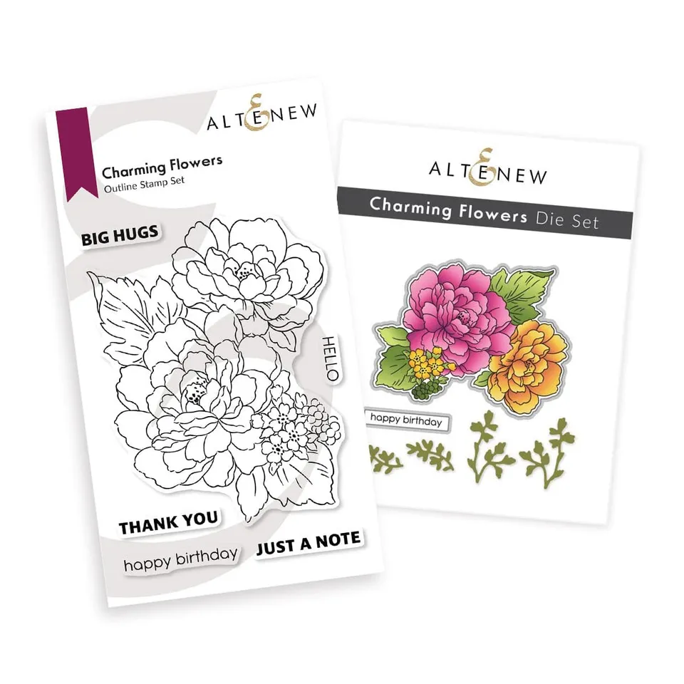 altenew-charming-flowers-stempelset-stanzen-komplett-set-blumen image 1