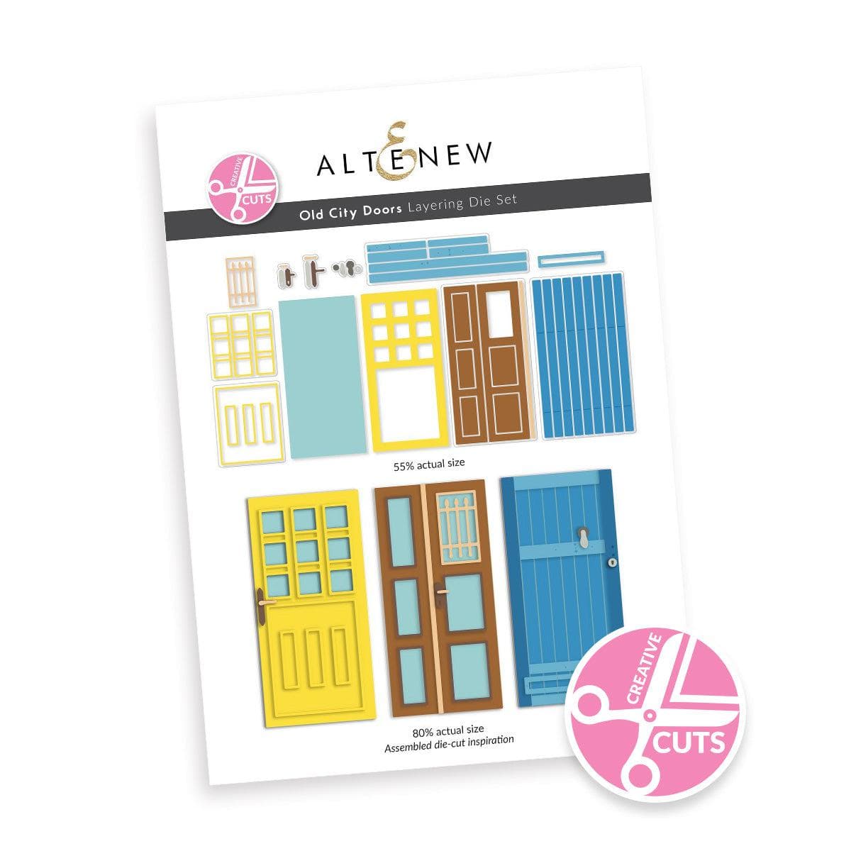 altenew-creative-cuts-old-city-doors-stanzen-t-ren-set image 1