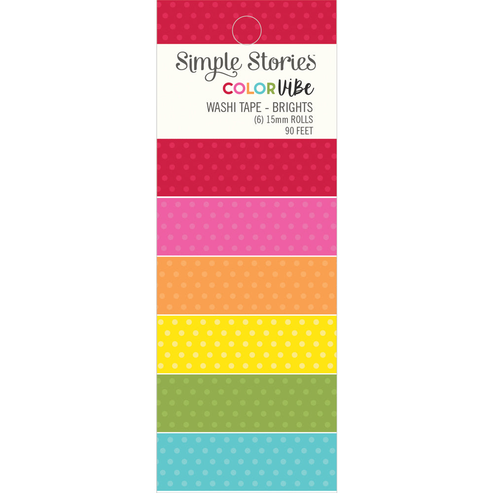 simple-stories-color-vibe-washi-tape-brights-6-rollen image 1